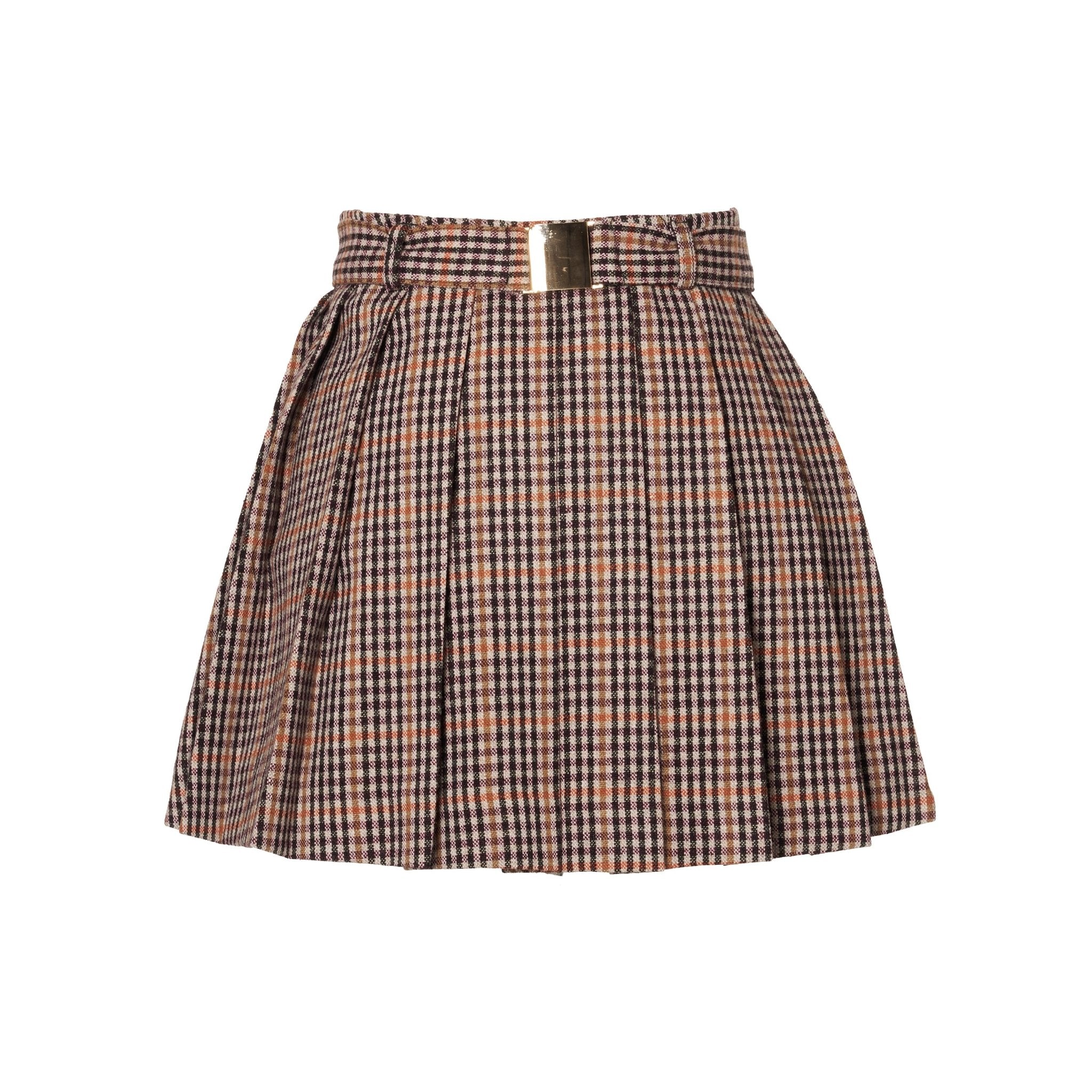 2wayチェックプリーツスカート - MEPU
