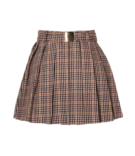 2wayチェックプリーツスカート - MEPU