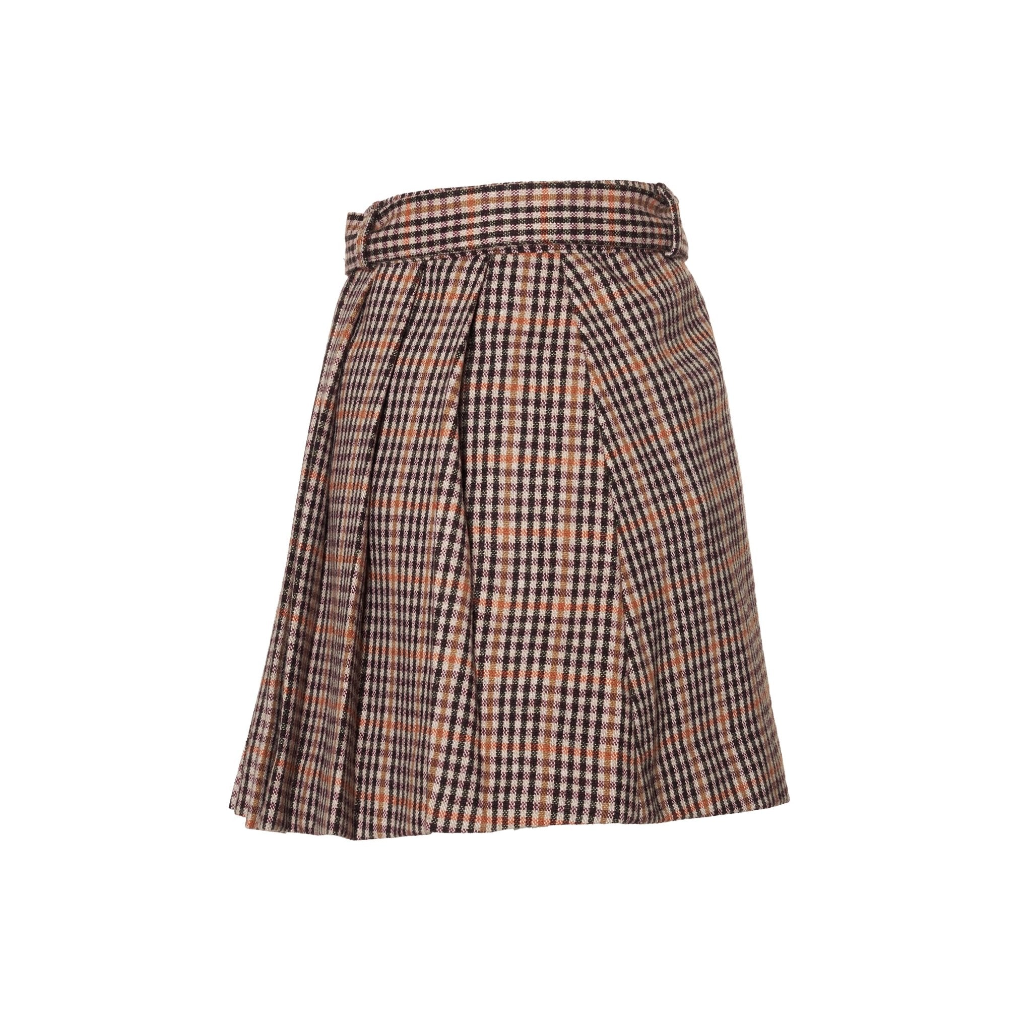 2wayチェックプリーツスカート - MEPU