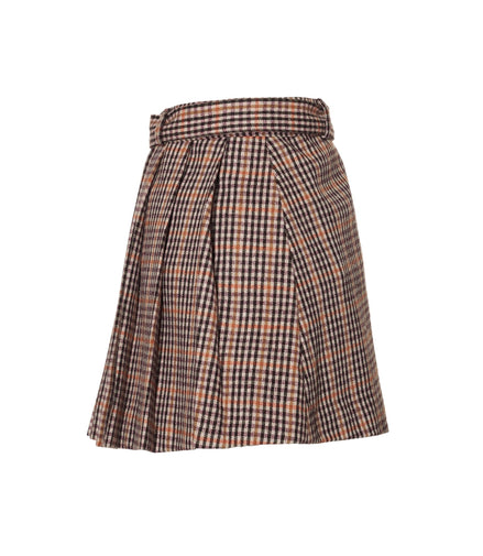 2wayチェックプリーツスカート - MEPU