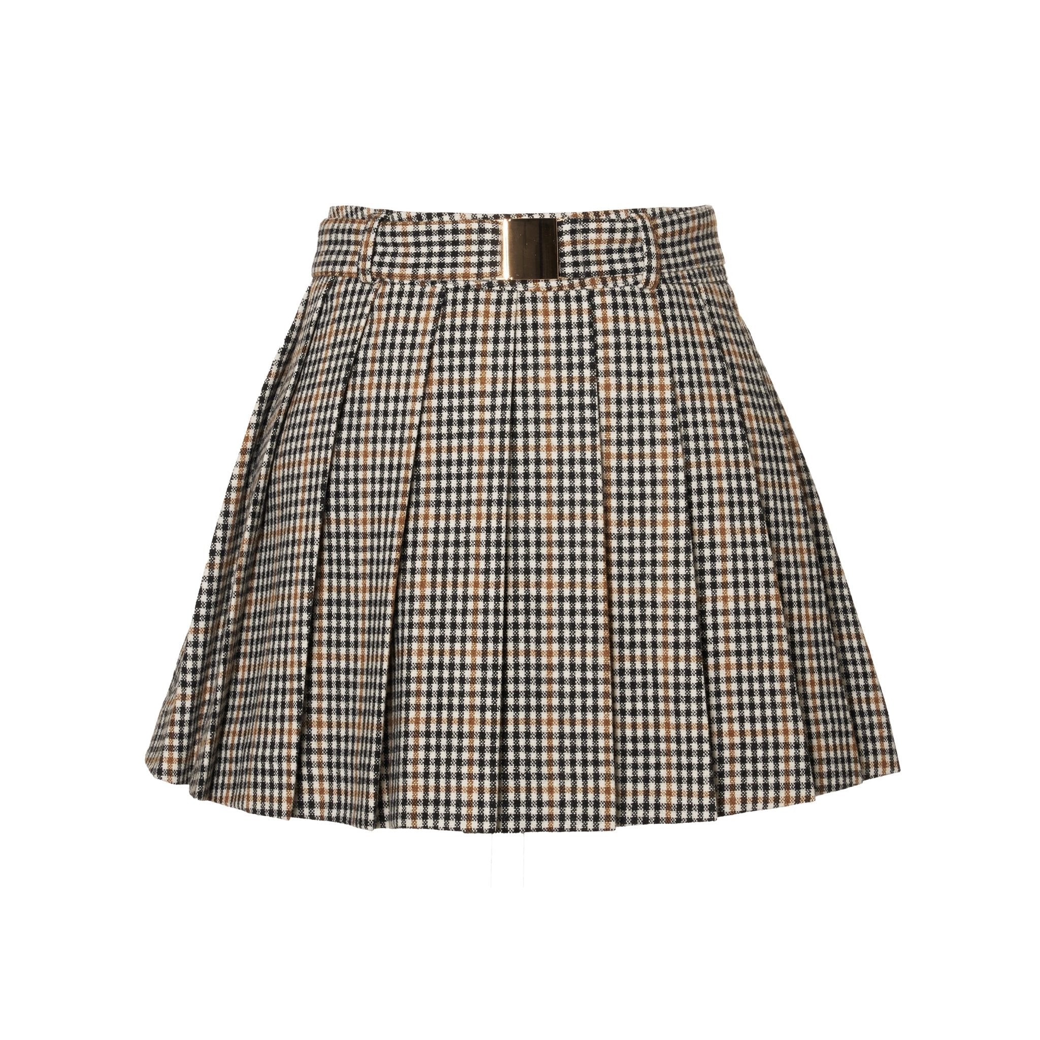 2wayチェックプリーツスカート - MEPU