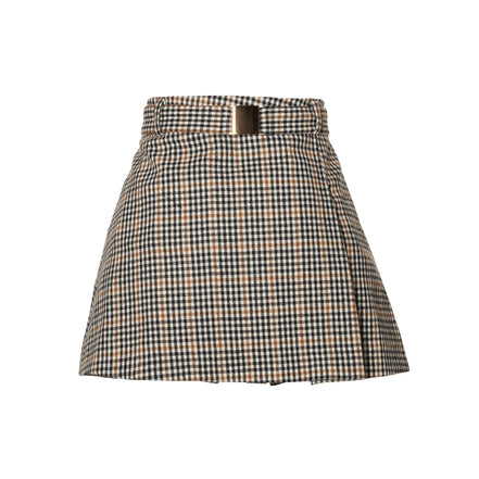 2wayチェックプリーツスカート - MEPU