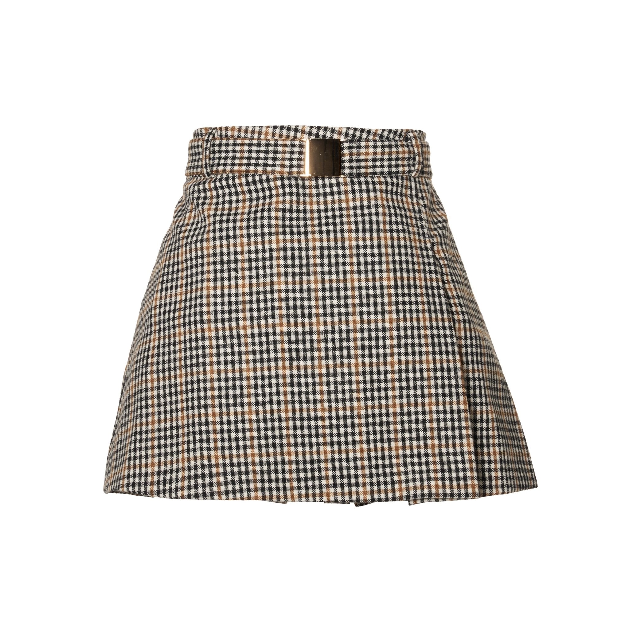 2wayチェックプリーツスカート - MEPU