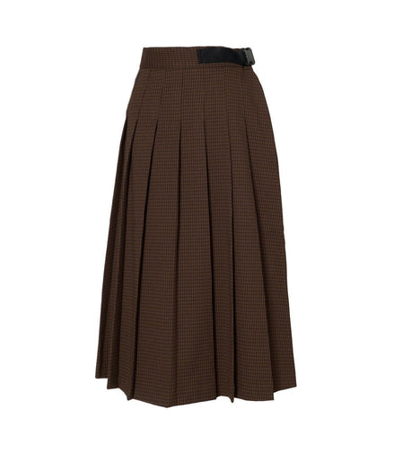 チェックプリーツスカート - MEPU