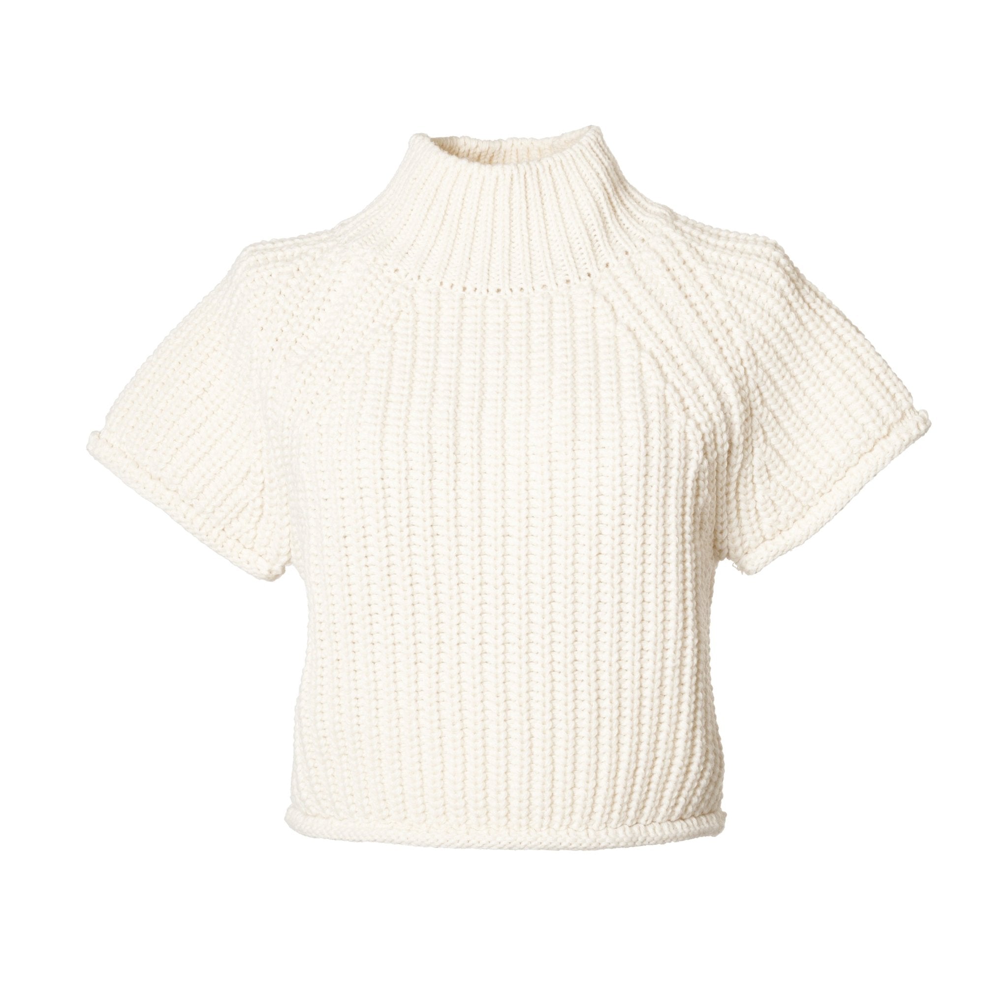 バックタグ半袖ニットトップス - MEPU