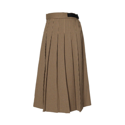 チェックプリーツスカート - MEPU