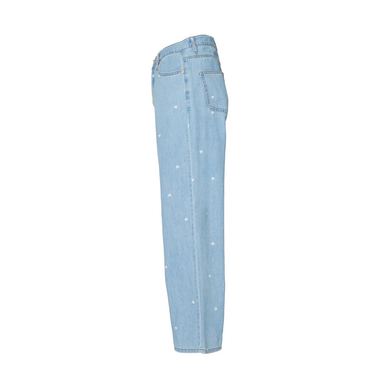 ハートドット・ストレートデニムパンツ - MEPU