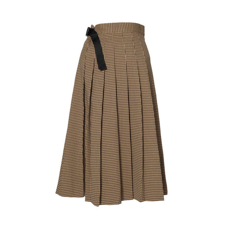 チェックプリーツスカート - MEPU