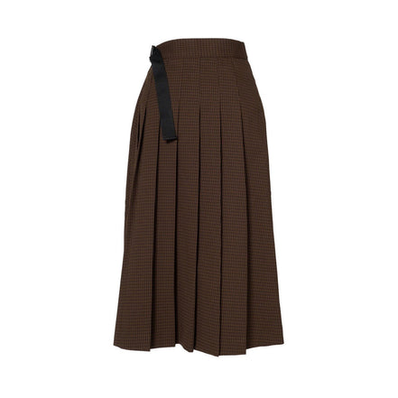 チェックプリーツスカート - MEPU