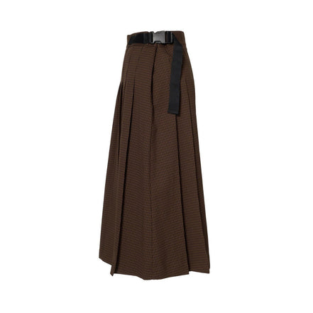 チェックプリーツスカート - MEPU