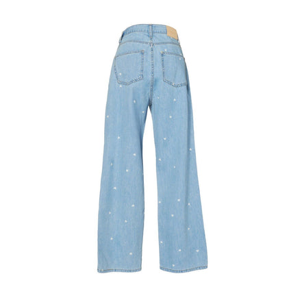 ハートドット・ストレートデニムパンツ - MEPU