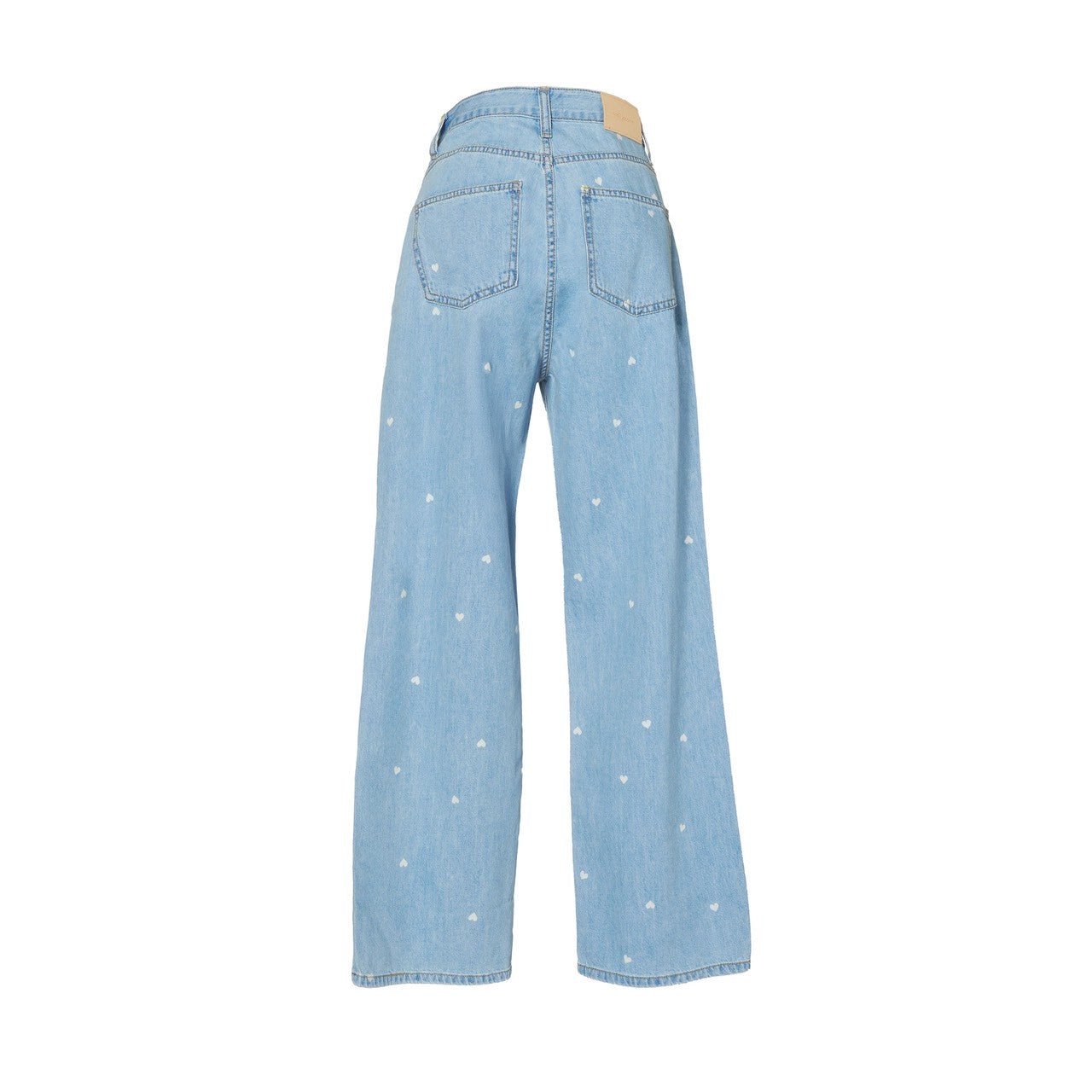 ハートドット・ストレートデニムパンツ - MEPU