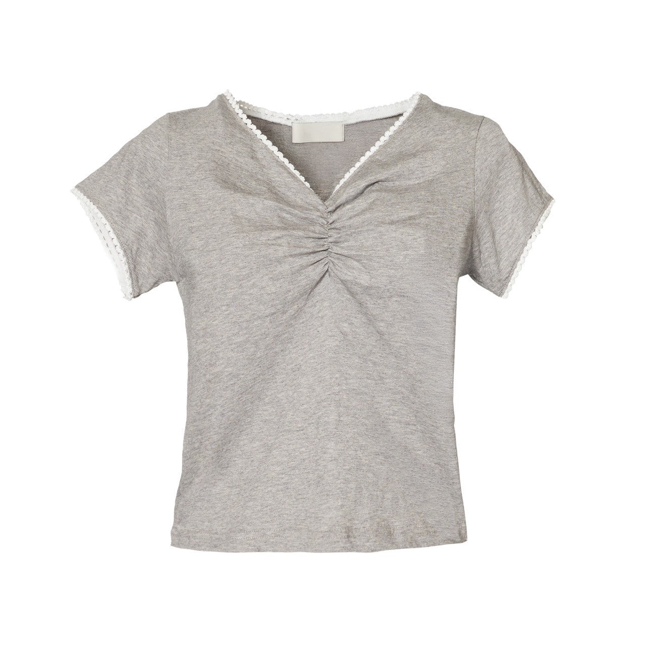 フロントギャザーTシャツ - MEPU