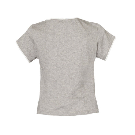 フロントギャザーTシャツ - MEPU