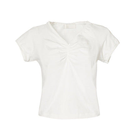 フロントギャザーTシャツ - MEPU