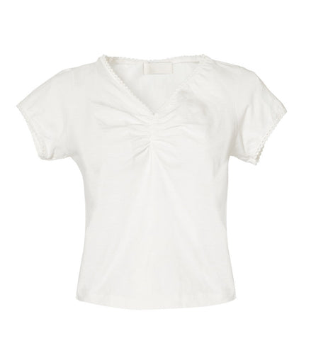 フロントギャザーTシャツ - MEPU